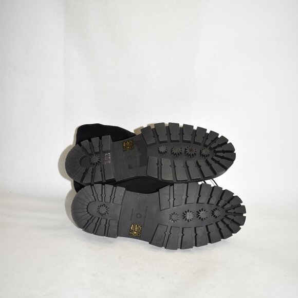 $1200 Stuart Weitzman Bedfordland SUEDE OVER THE KNEE LUG BLACK 10 B (PB24) - Picture 7 of 9